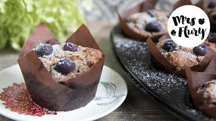 Sensationelle Heidelbeer Muffins vegan &amp; glutenfrei - YouTube | Veganer ...