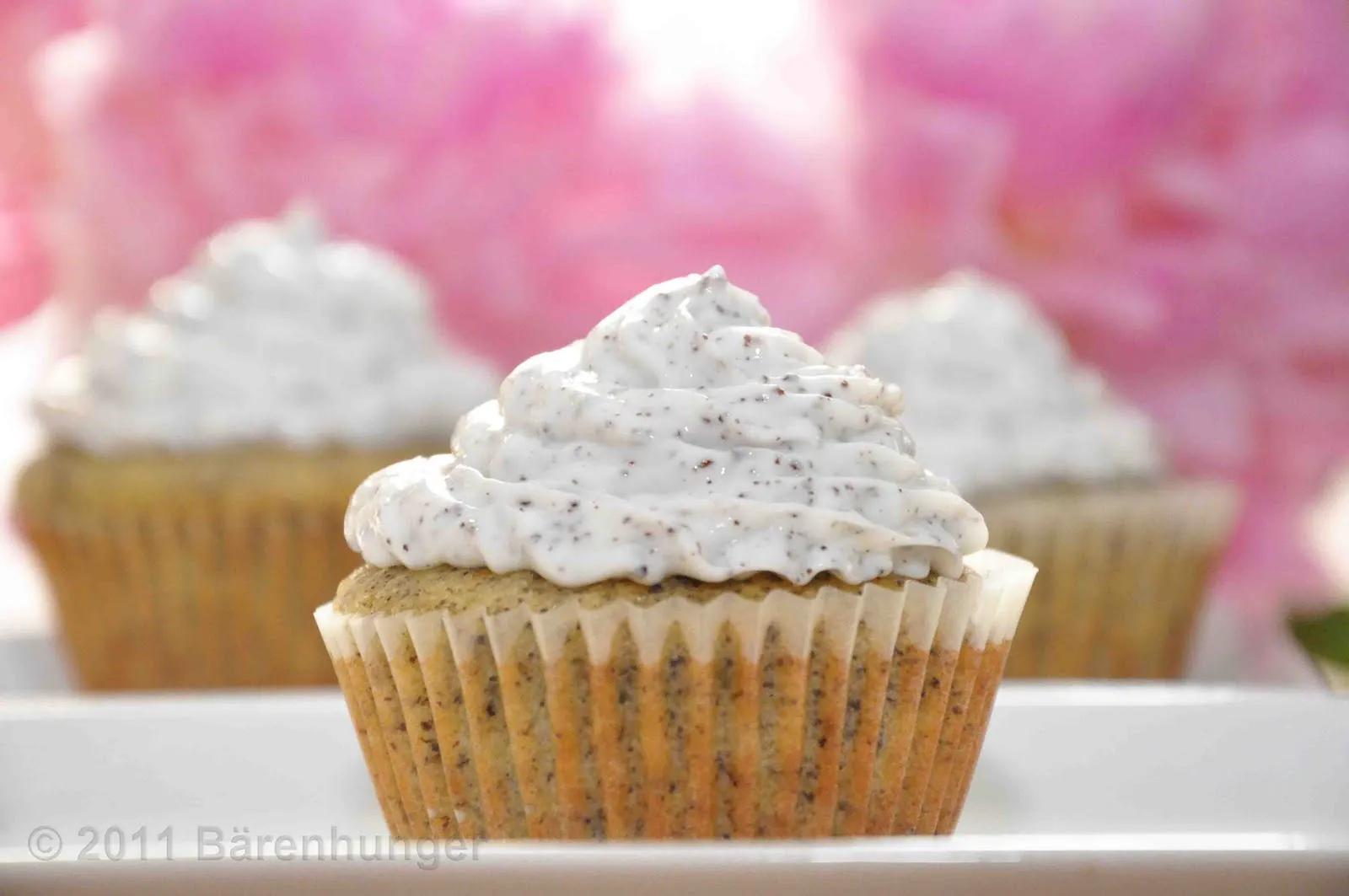 Zitronen Mohn Cupcakes - Bärenhunger Blog