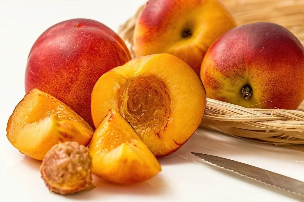 Pfirsiche aus dem eigenen Garten - nachgeharkt