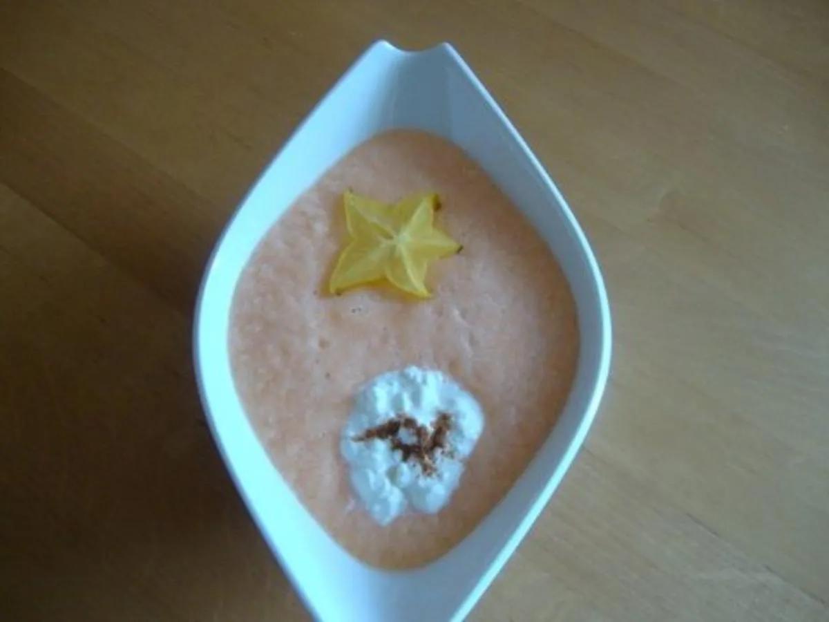 Kalte Melonensuppe mit Frischkäse - Rezept - kochbar.de