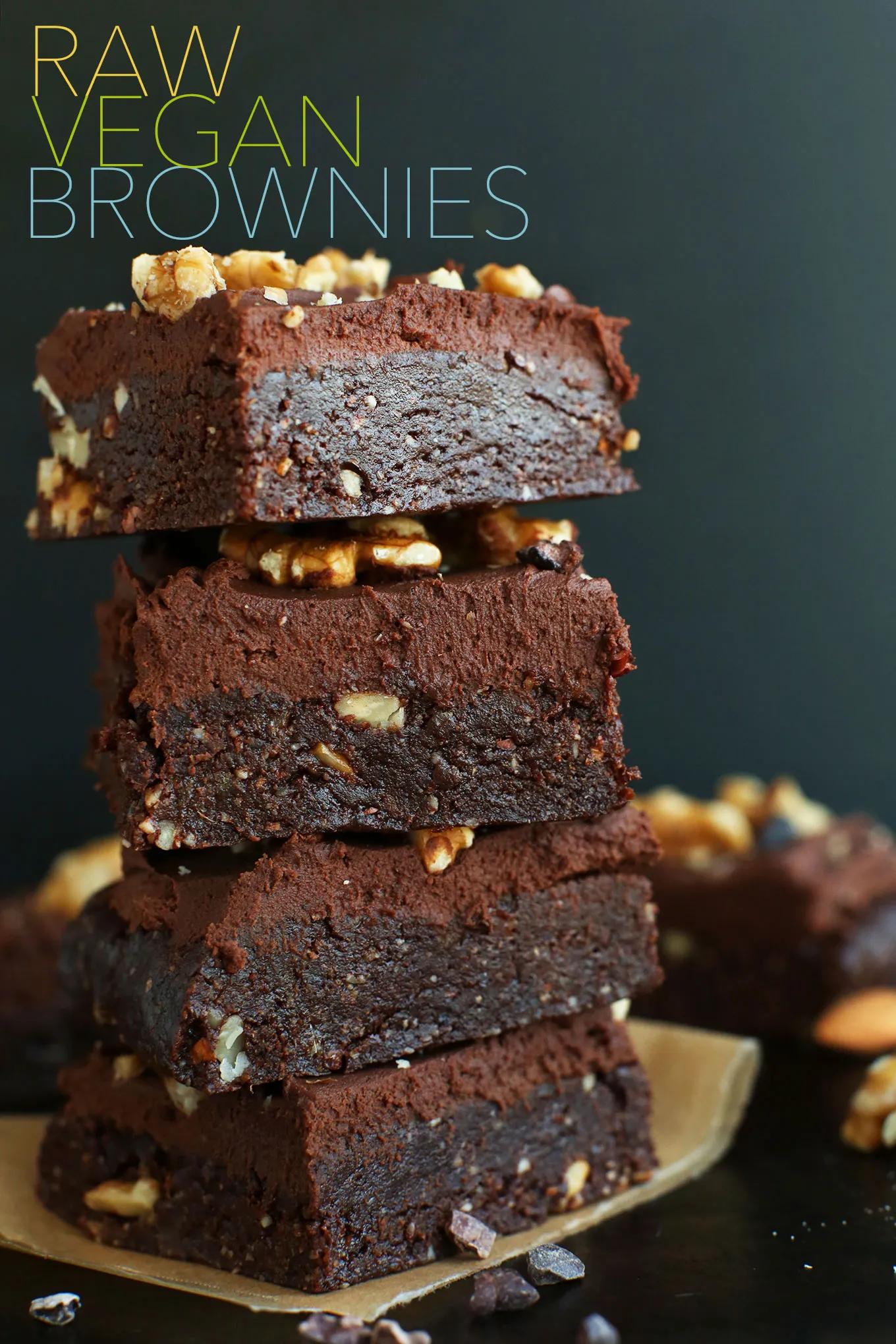 Easy Raw Vegan Brownies | Minimalist Baker Recipes