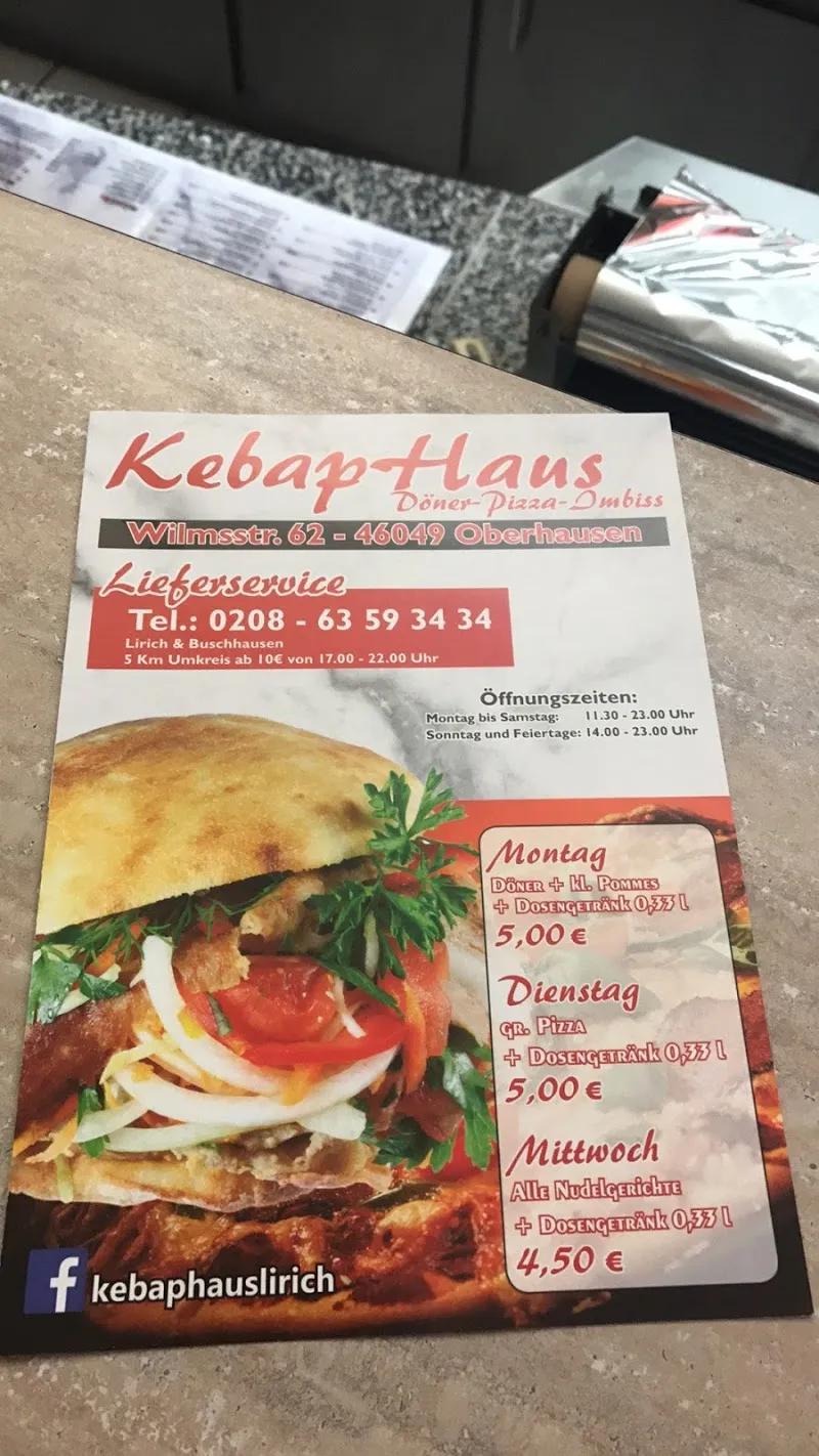 Pizzeria Döner Kebap Haus from Oberhausen Menu