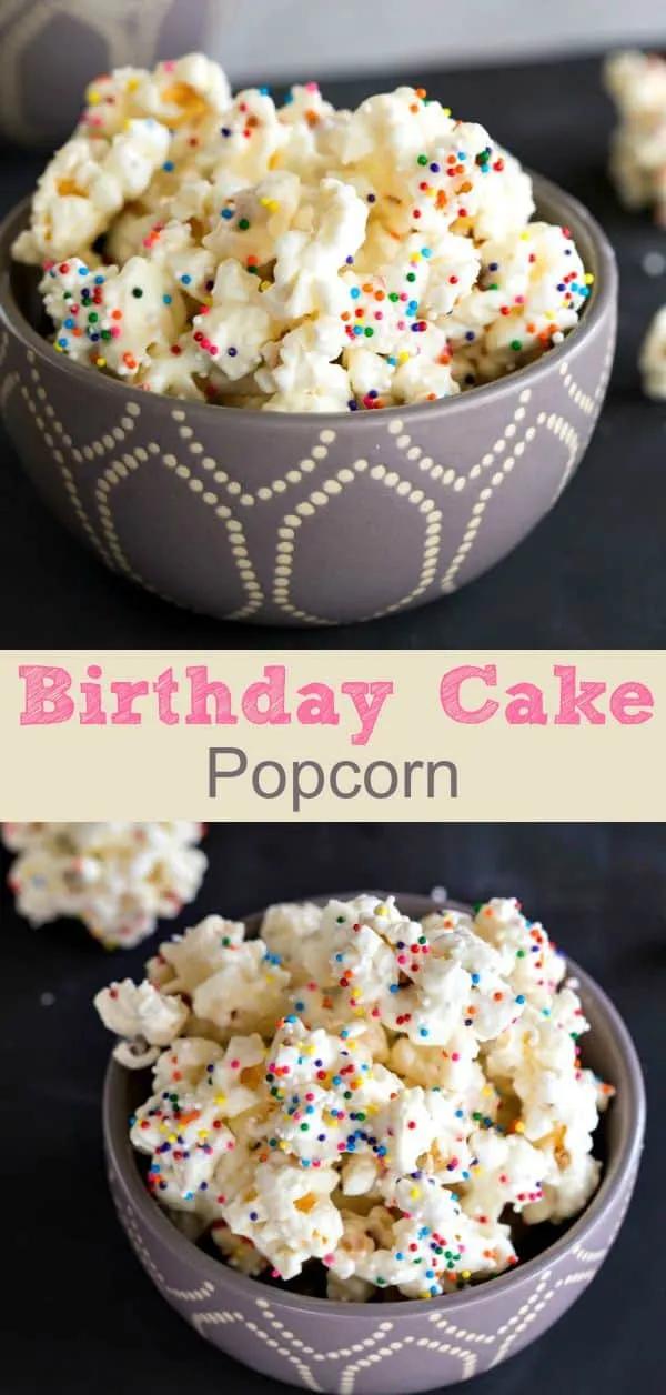 Birthday Cake Popcorn Recipe - I Heart Eating