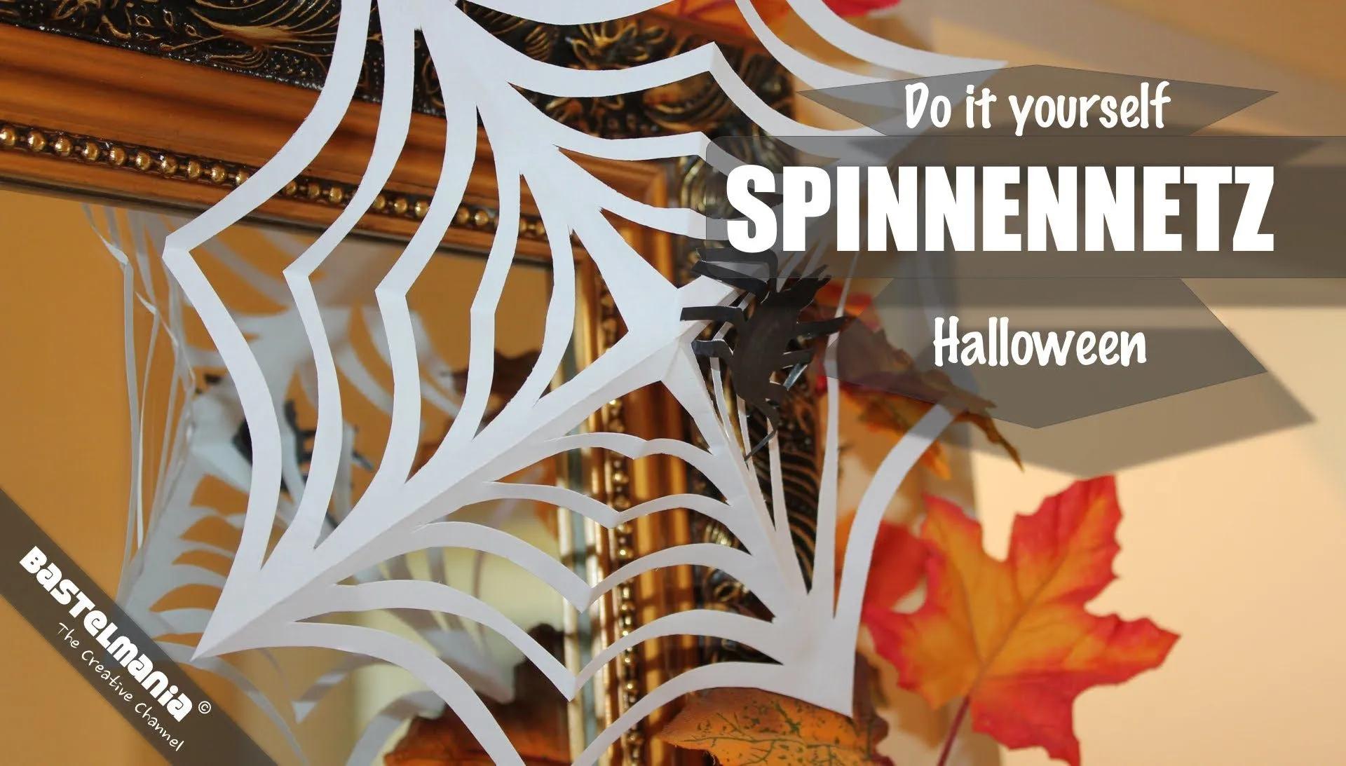 Halloween Spinnennetz / Papierspinnennetz / spider&amp;#39;s web / Halloween ...