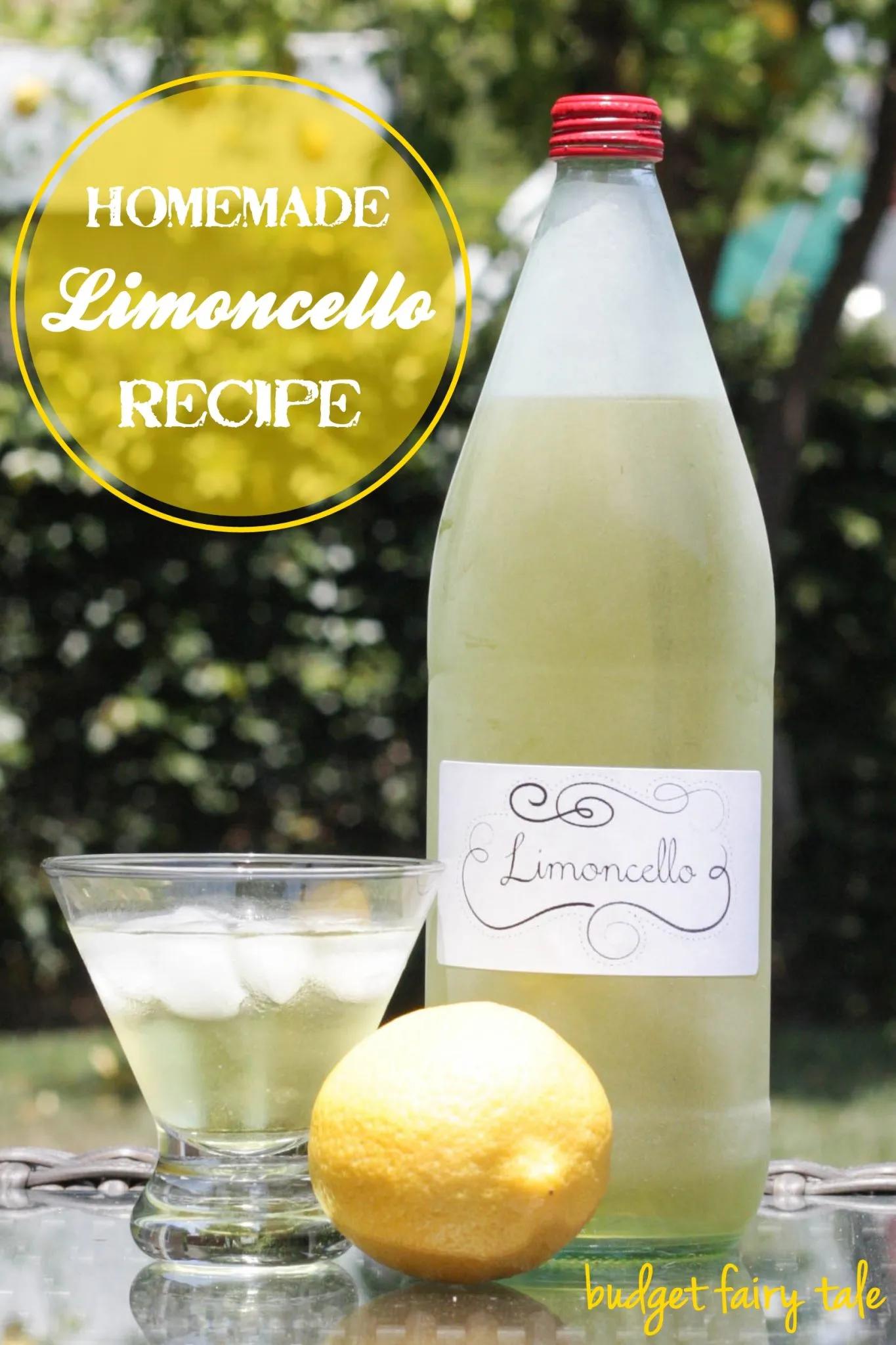 Homemade Limoncello Recipe - This Fairy Tale Life