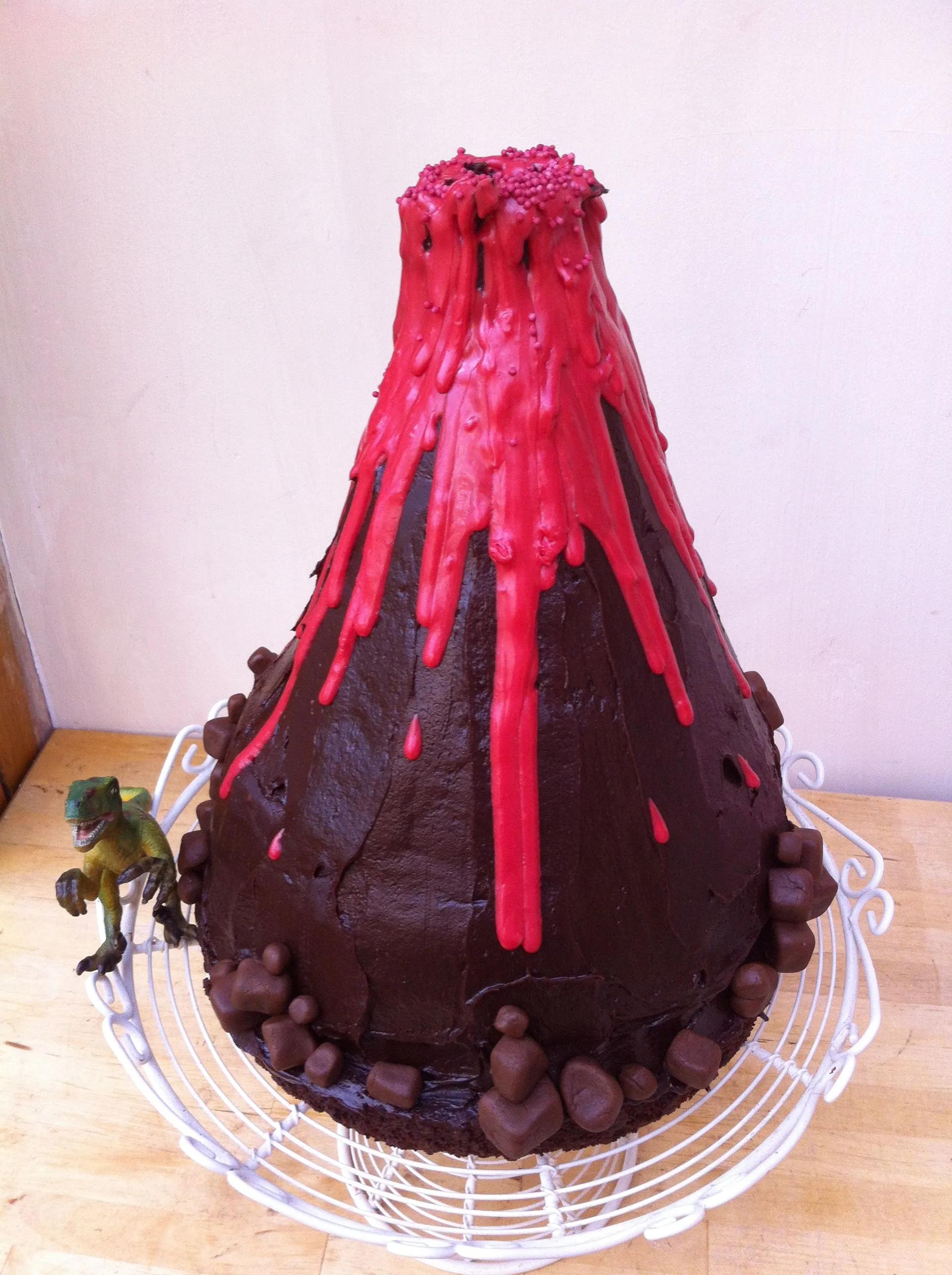 Erupting volcano cake! | Volcano cake, Cake, Cake albums