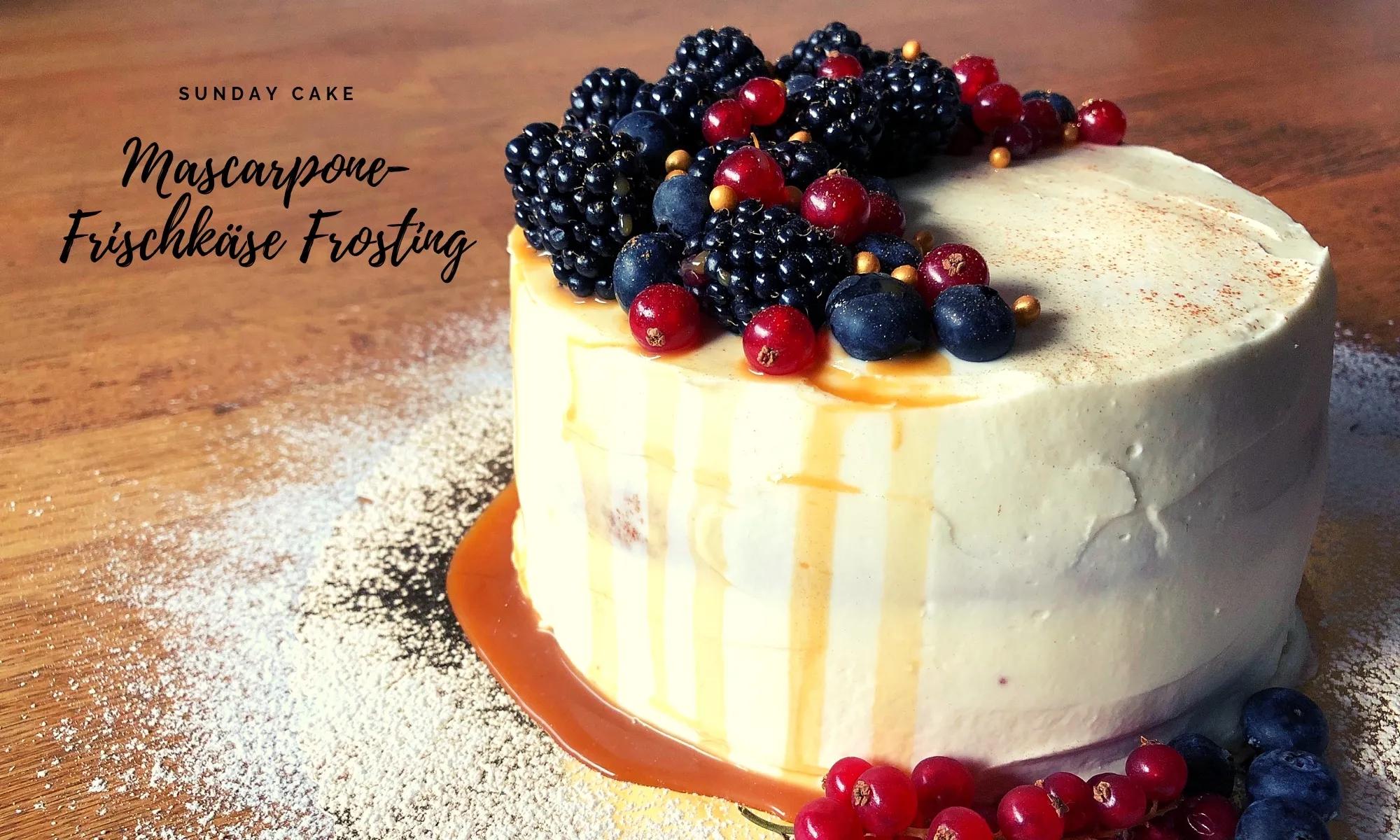 Mascarpone-Frischkäse-Frosting - Sunday Cake