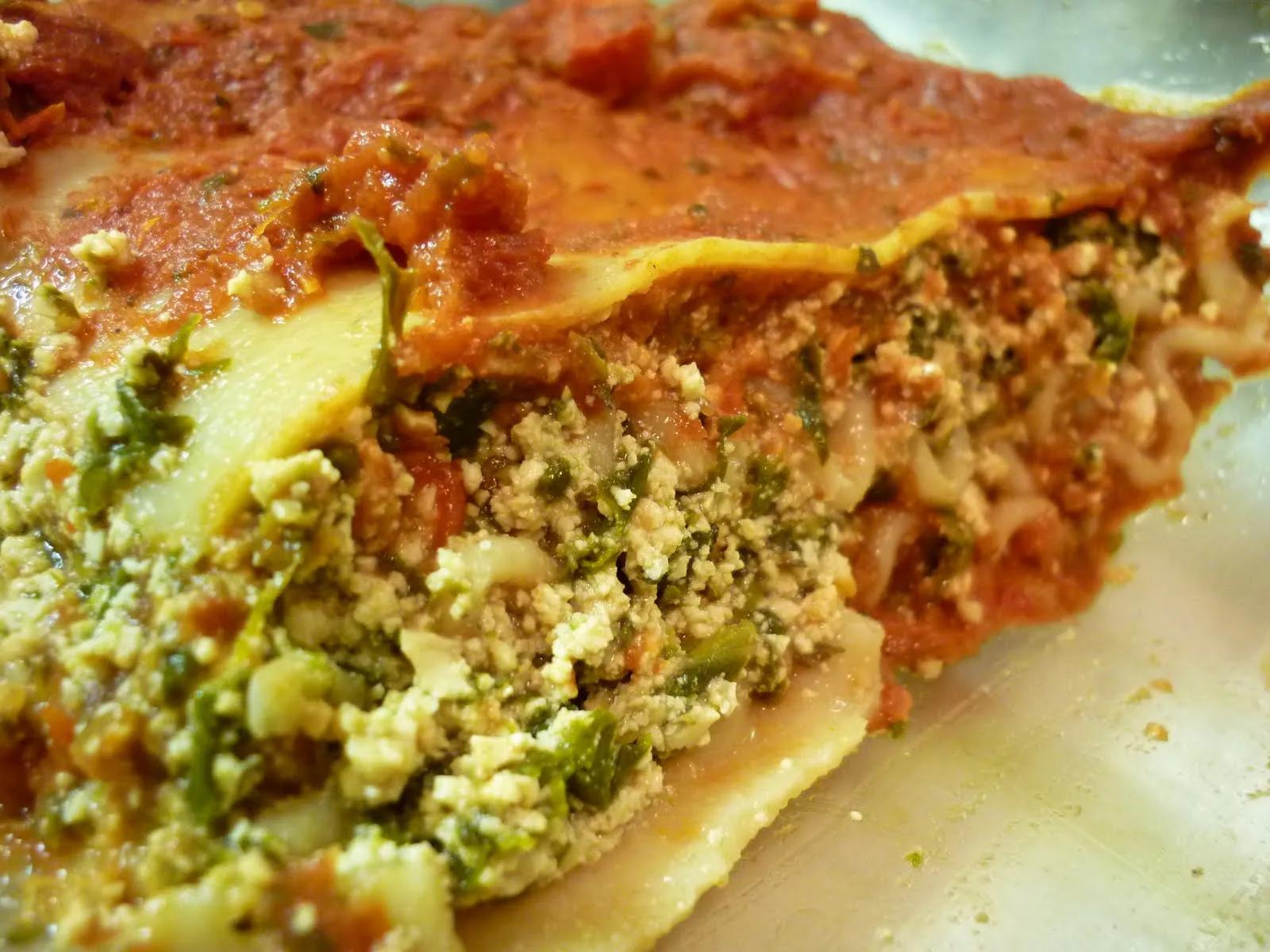 Veganess Eats: Spinach and Tofu Lasagna