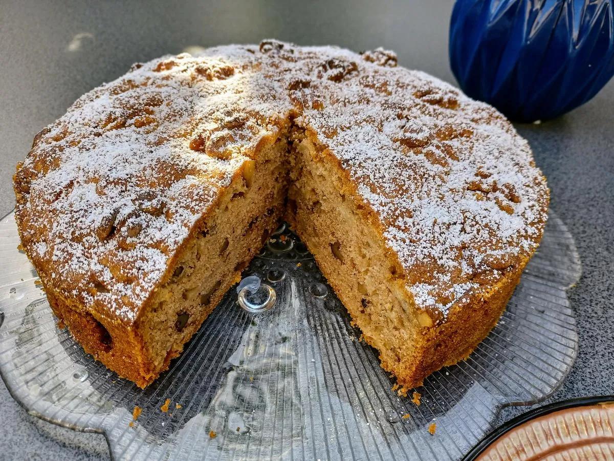 Apfelkuchen mit Walnüssen - Rezept mit Bild - kochbar.de