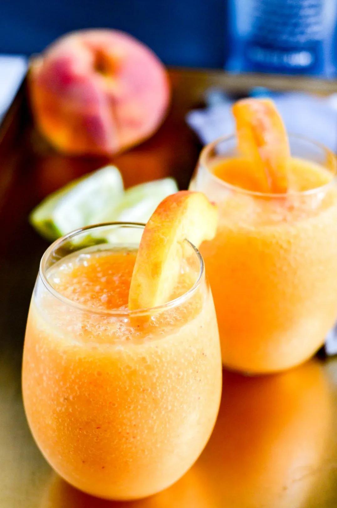 The Perfect Peach Daiquiris | Recipe | Peach daiquiri recipe, Peach ...
