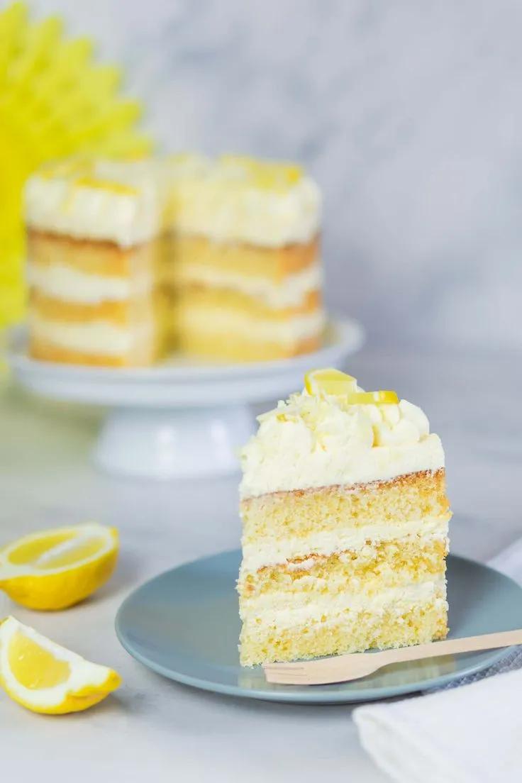 Zitronencreme Torte mit Lemon Curd | Mein Naschglück | Zitronencreme ...