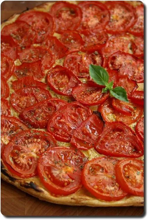 Tarte fine aux tomates, moutarde et origan Savory Pies Recipes, Veggie ...