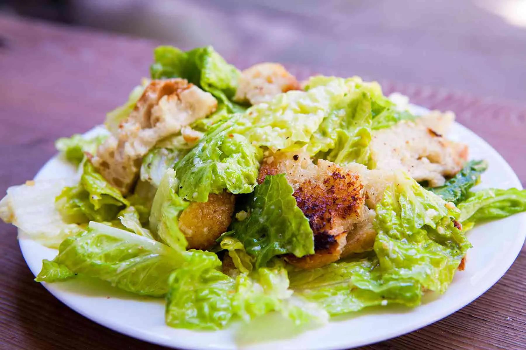 Caesar Salad with Homemade Caesar Dressing Recipe
