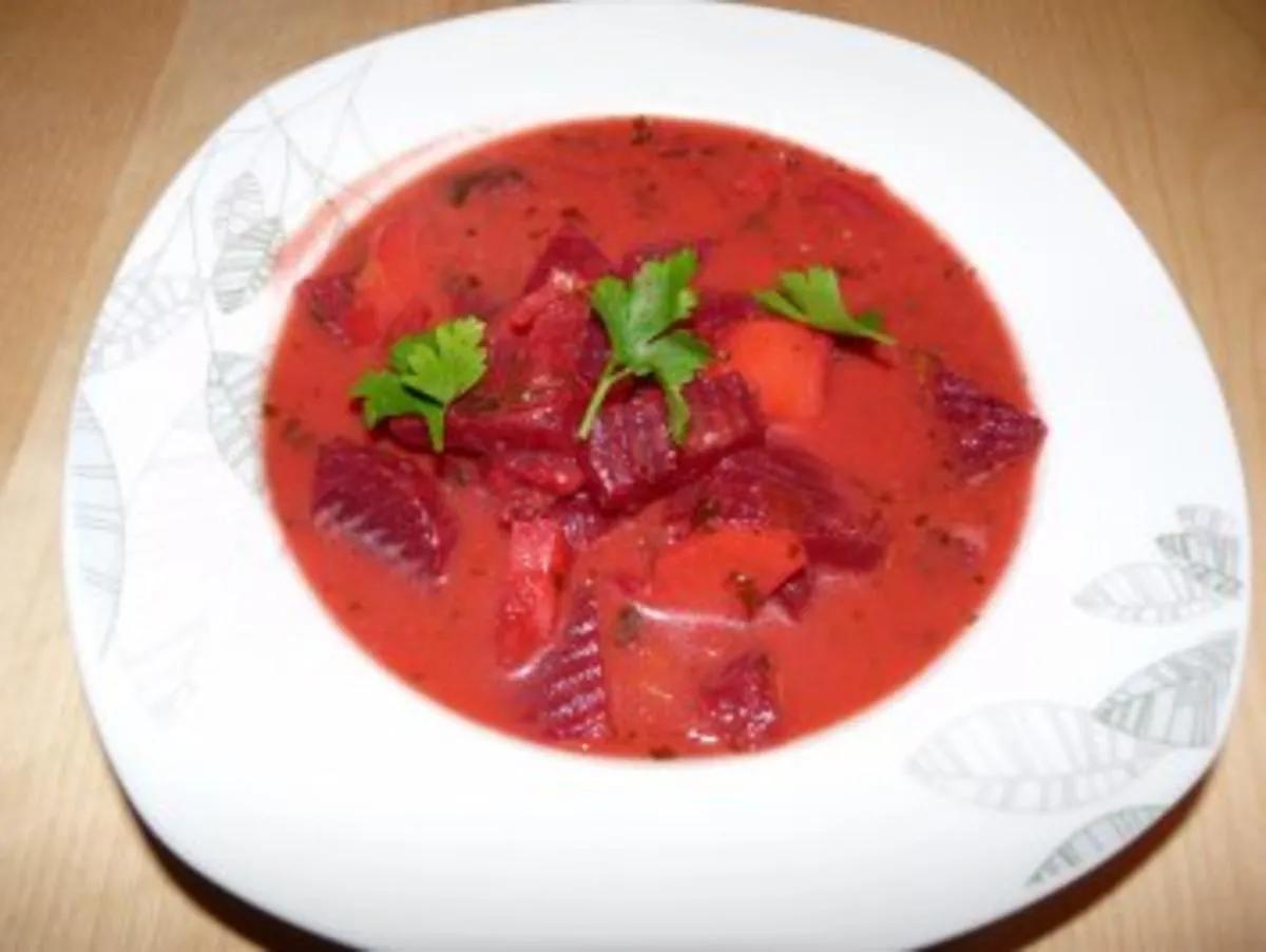 Rote Beete Suppe mit Kartoffeln - Rezept - kochbar.de
