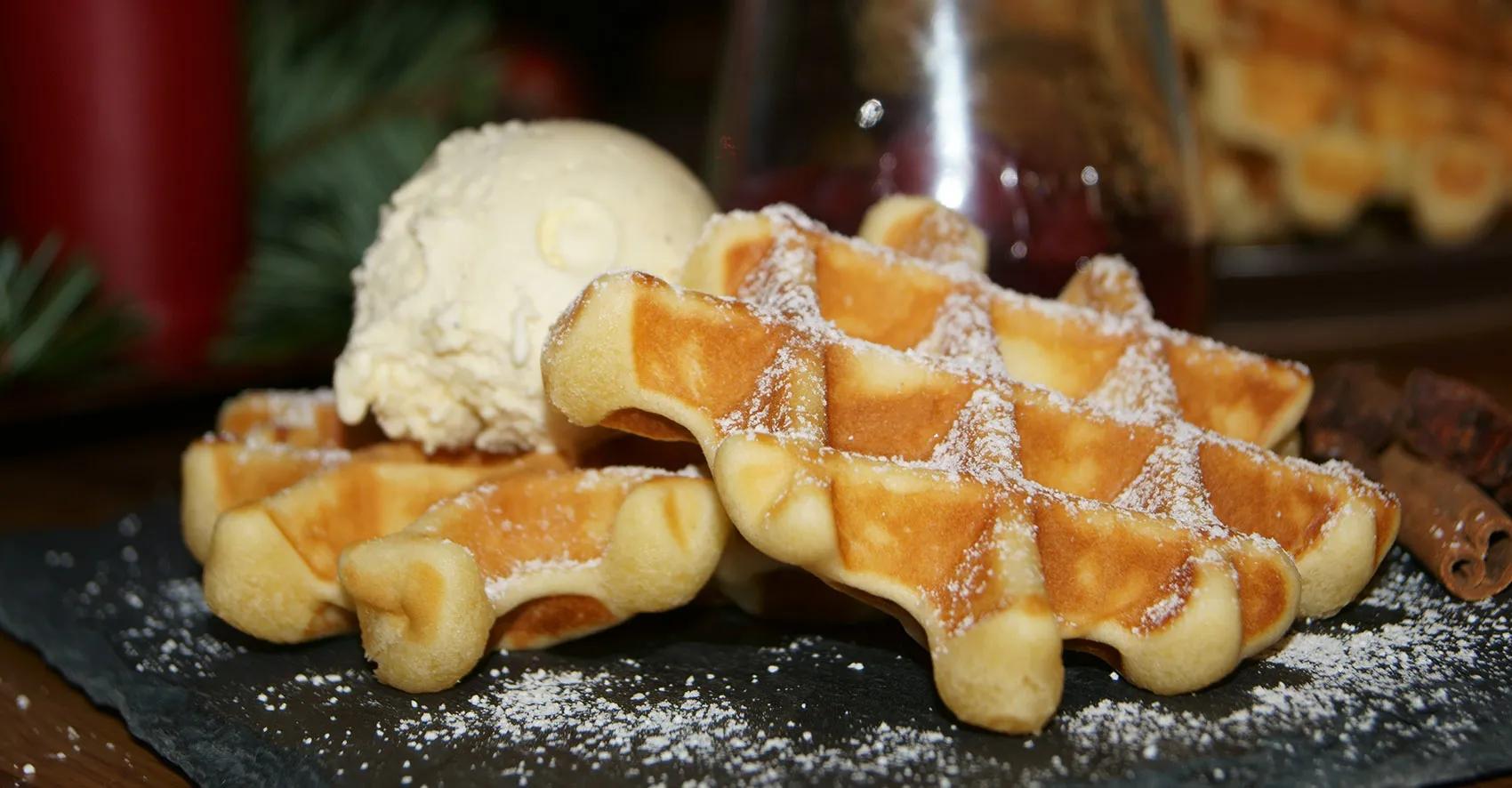 Waffeln im belgischem Waffeleisen - Leckergebacken