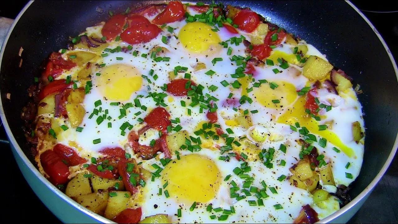 Frittierte Kartoffeln Mit Ei — Rezepte Suchen