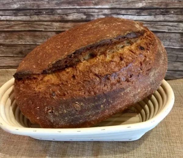 Weizenmischbrot/Auffrischbrot mit LM-Resten u. Nüssen - mipano Rezepte