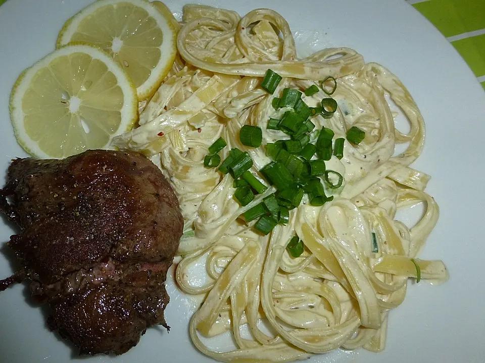 Spaghetti mit Zitronen - Sahne - Soße von iwachs | Chefkoch