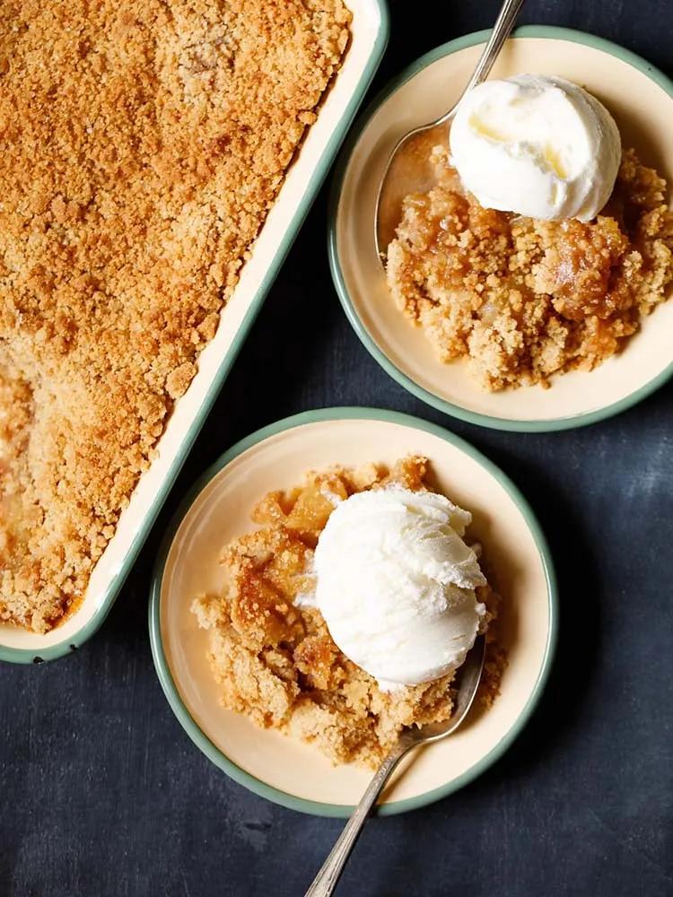 Classic Apple Crumble (without Oats) - Step by step photos