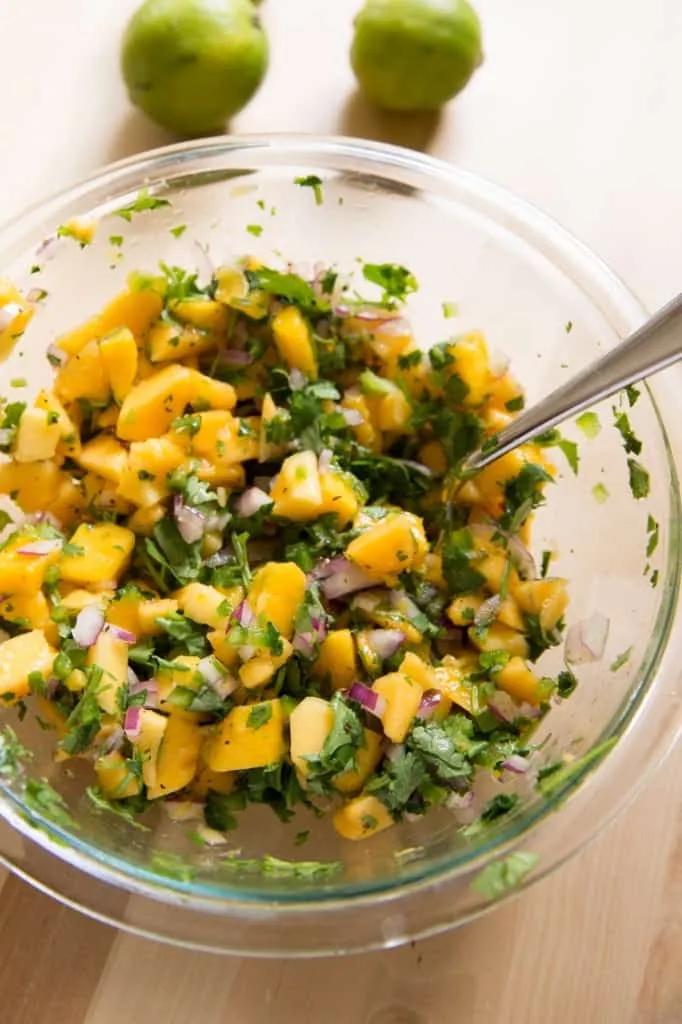 Tropical Mango Papaya Salsa Recipe | Tastes Lovely