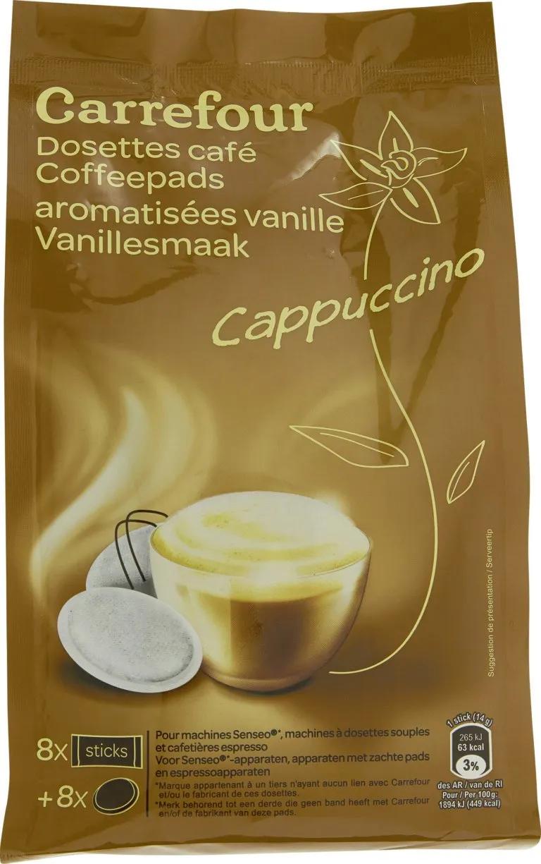 Dosettes Cappuccino Vanille Carrefour - La Maison Du Café