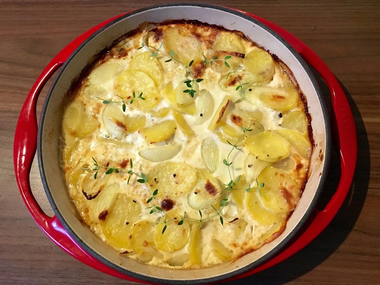 Lust auf Lecker 🌶: Kartoffelgratin mit Zwiebeln