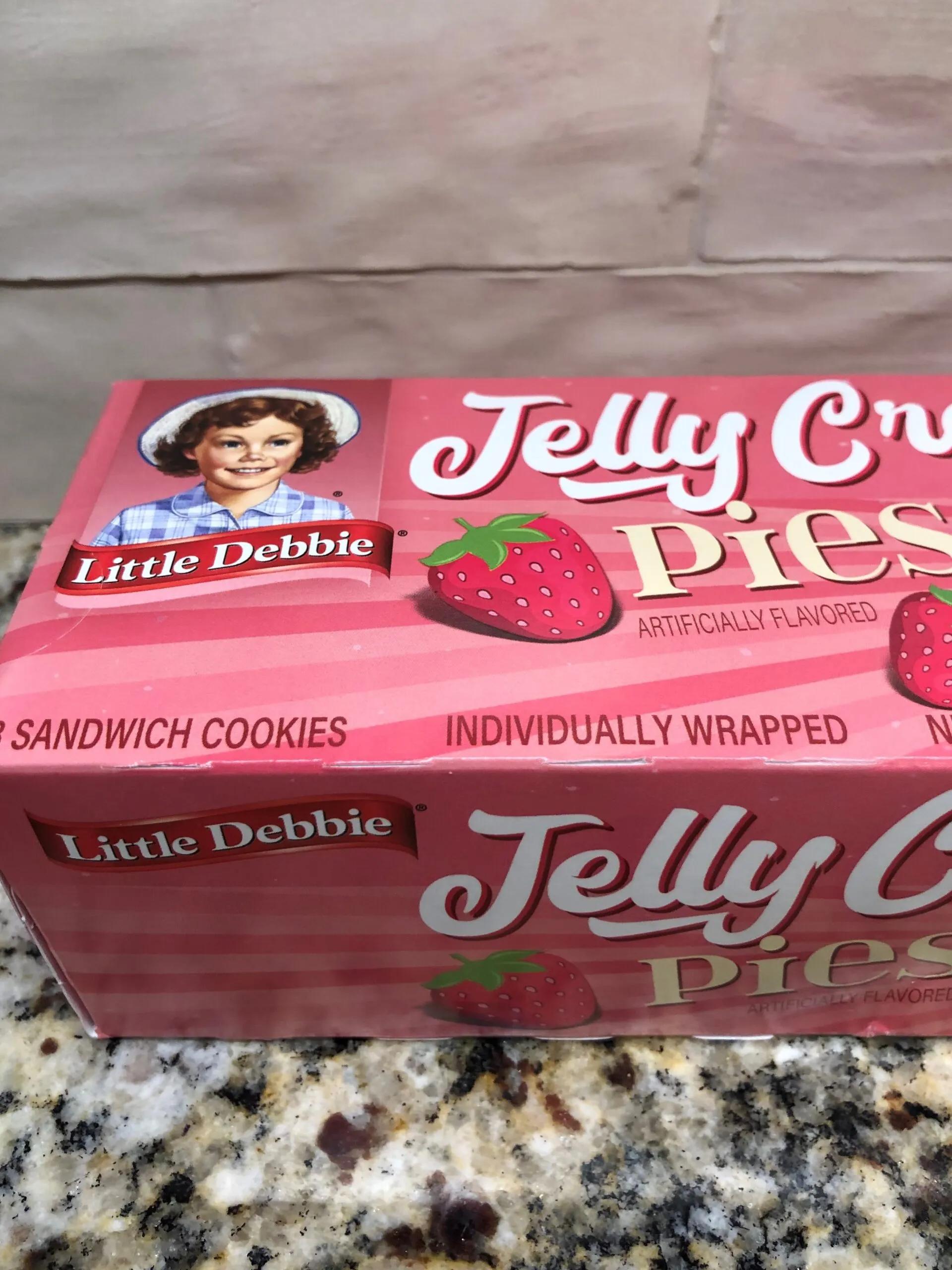 Little Debbie Strawberry Jelly Creme Pies 10 oz Sweet Rolls Cookie ...