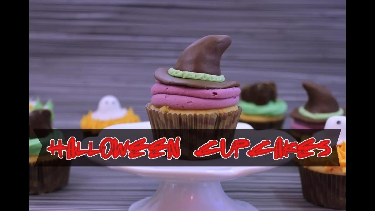 HALLOWEEN CUPCAKES - gruselige Cupcakes zum Halloween Essen [Fondant ...