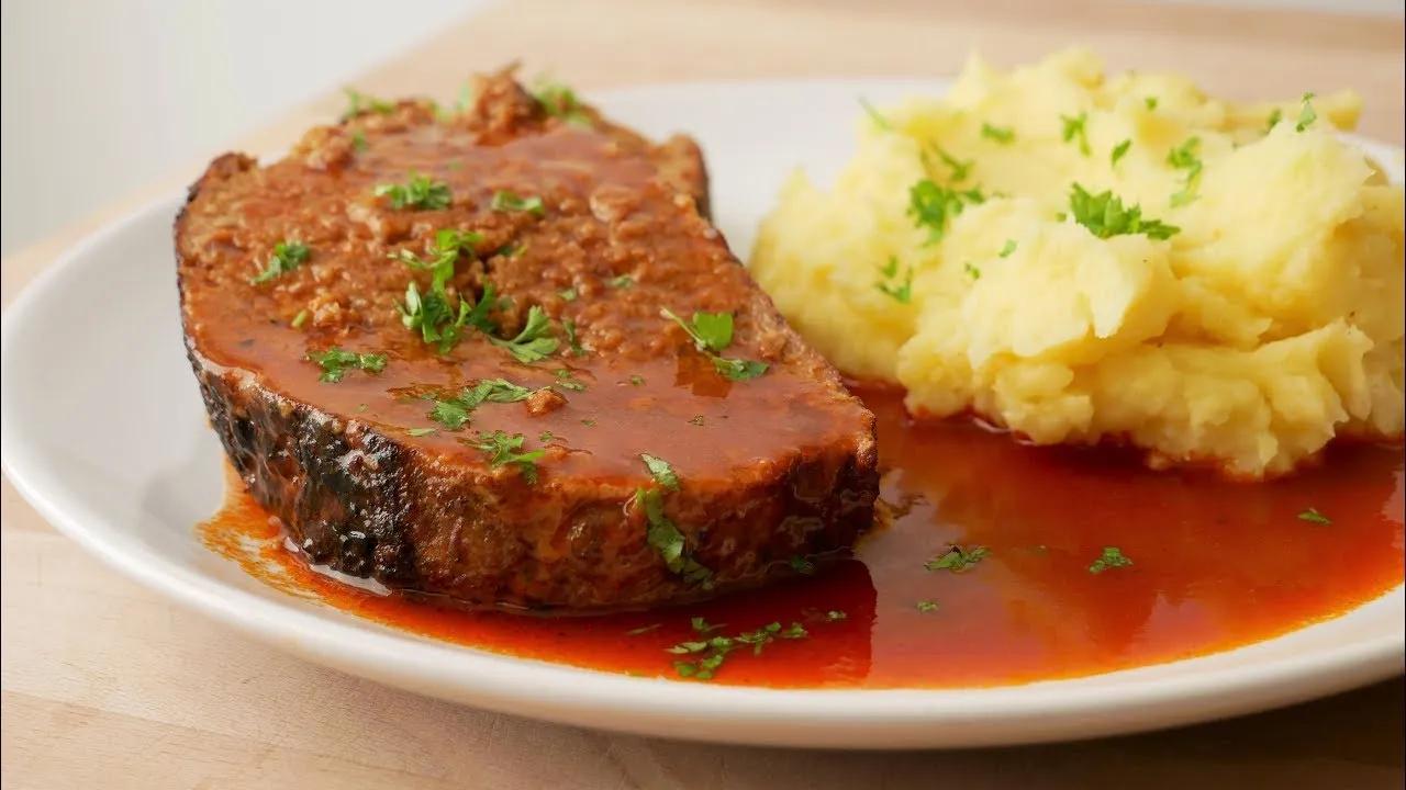 Hackbraten mit Sauce (Rezept) || Meat Loaf with Sauce (Recipe) || [ENG ...