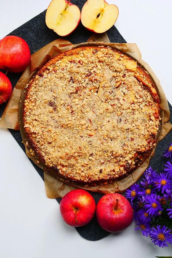 Apfel-Haferflocken Kuchen mit Schmandguss — Mama Kreativ Easy Vanilla ...