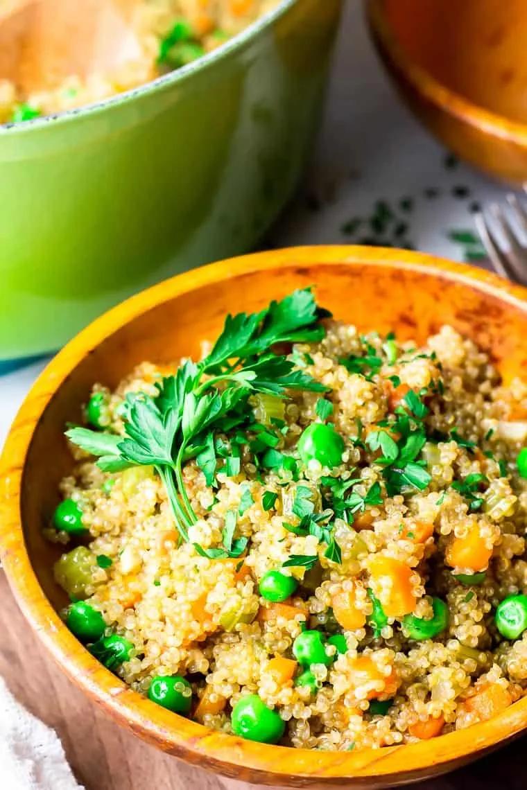 Quinoa Pilaf with Vegetables - Delicious Little Bites
