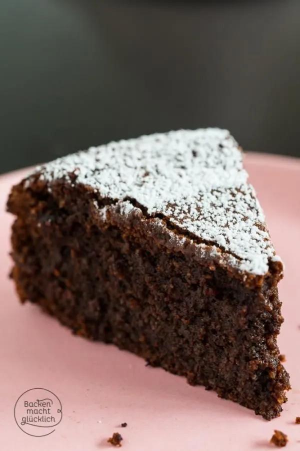 Saftiger Schokoladenkuchen ohne Mehl und Nüsse | Rezept ...