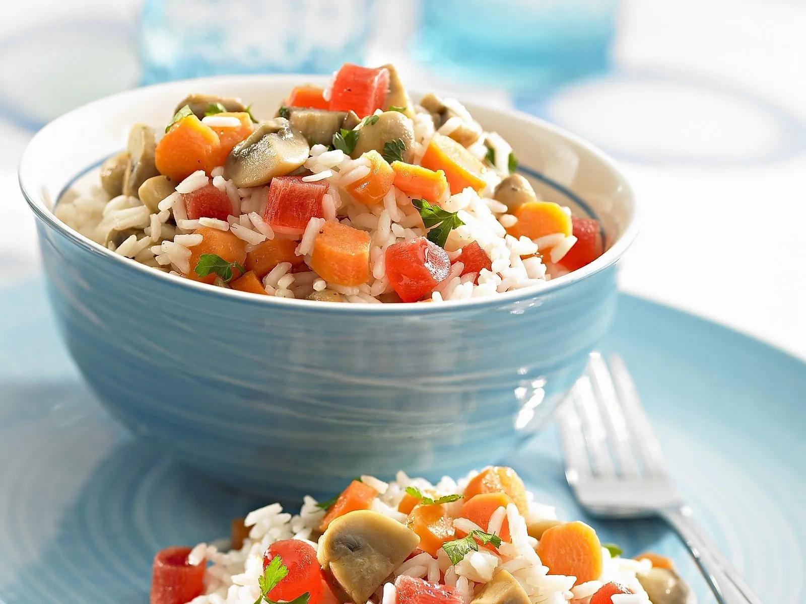 Fruchtiger Reissalat mit Champignons Papaya, Eat Smarter, Tomato Salsa ...