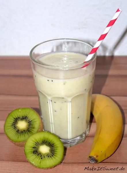 Kiwi-Bananen-Milchshake - MakeItSweet.de | Bananen milchshake ...