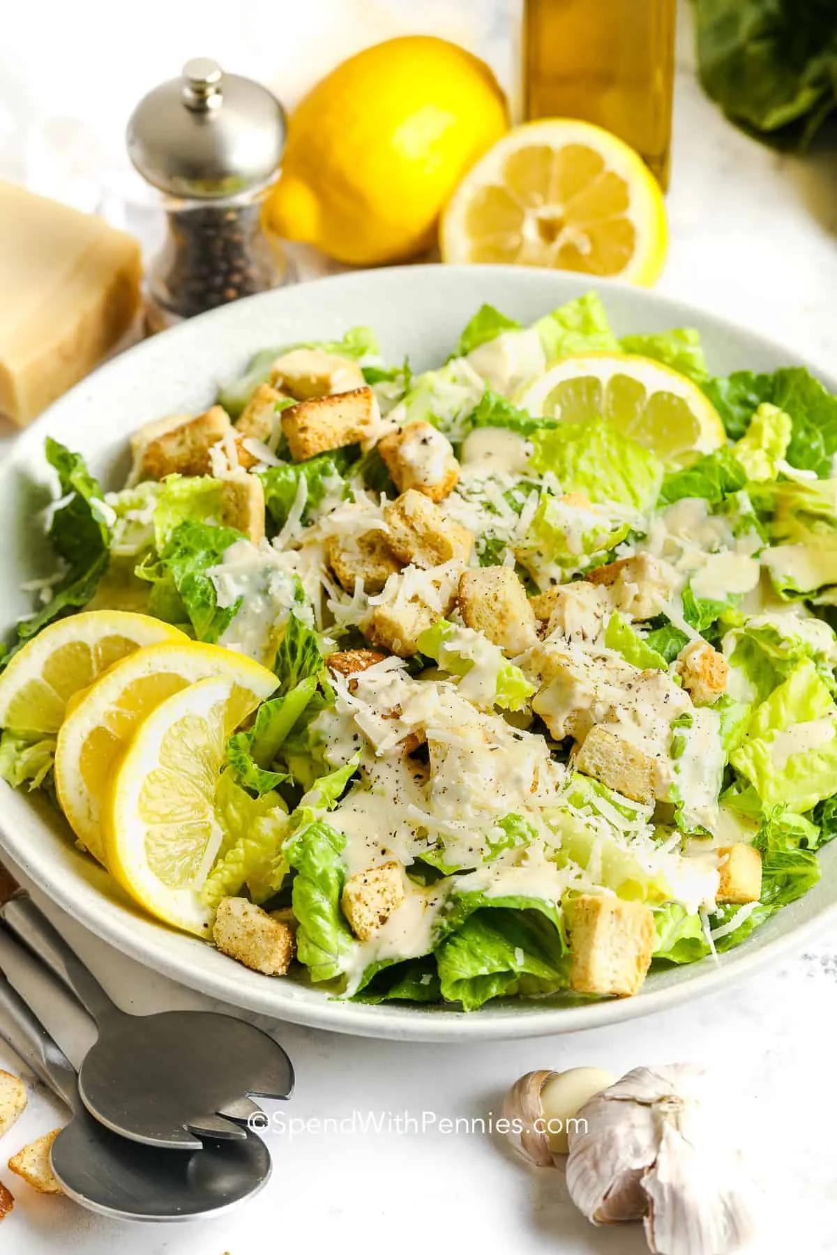 Caesar Salad Recipe (With Homemade Dressing!) - Be Yourself, Feel Inspired