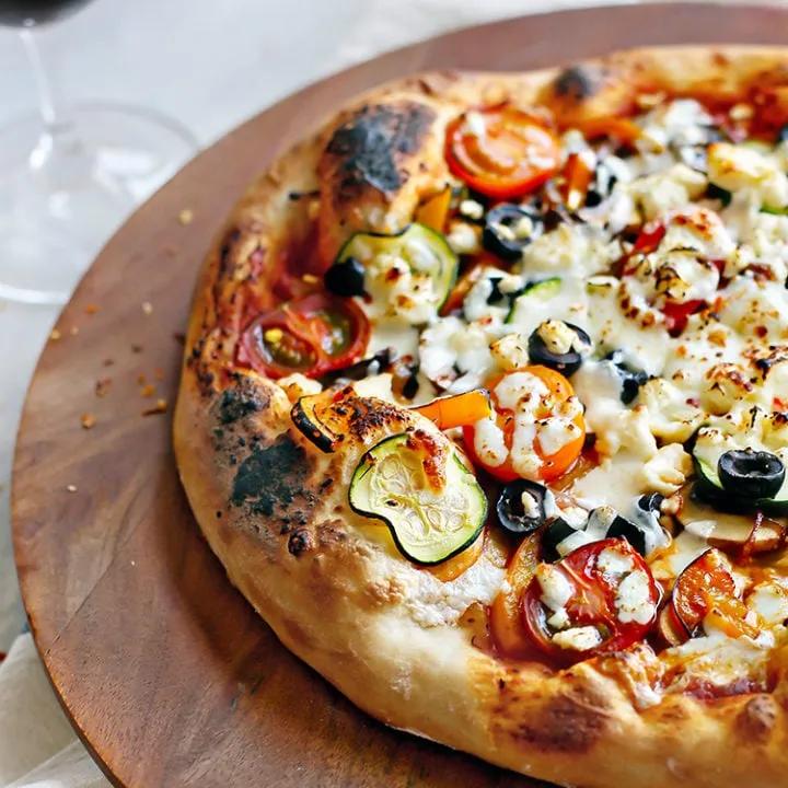 Supreme Vegetarian Pizza (So Easy!) | Good Life Eats