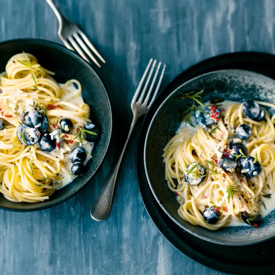 Spaghetti mit scharfer Gorgonzola-Sahne Rezept | Küchengötter