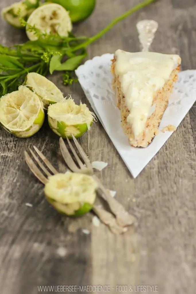 Kokos-Limetten-Kuchen ohne Mehl - ÜberSee-Mädchen | Rezept | Kuchen ...