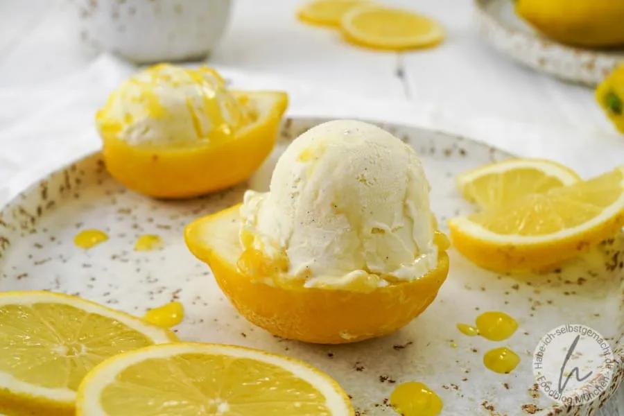 Buttermilch-Zitronen-Eis - habe ich selbstgemacht
