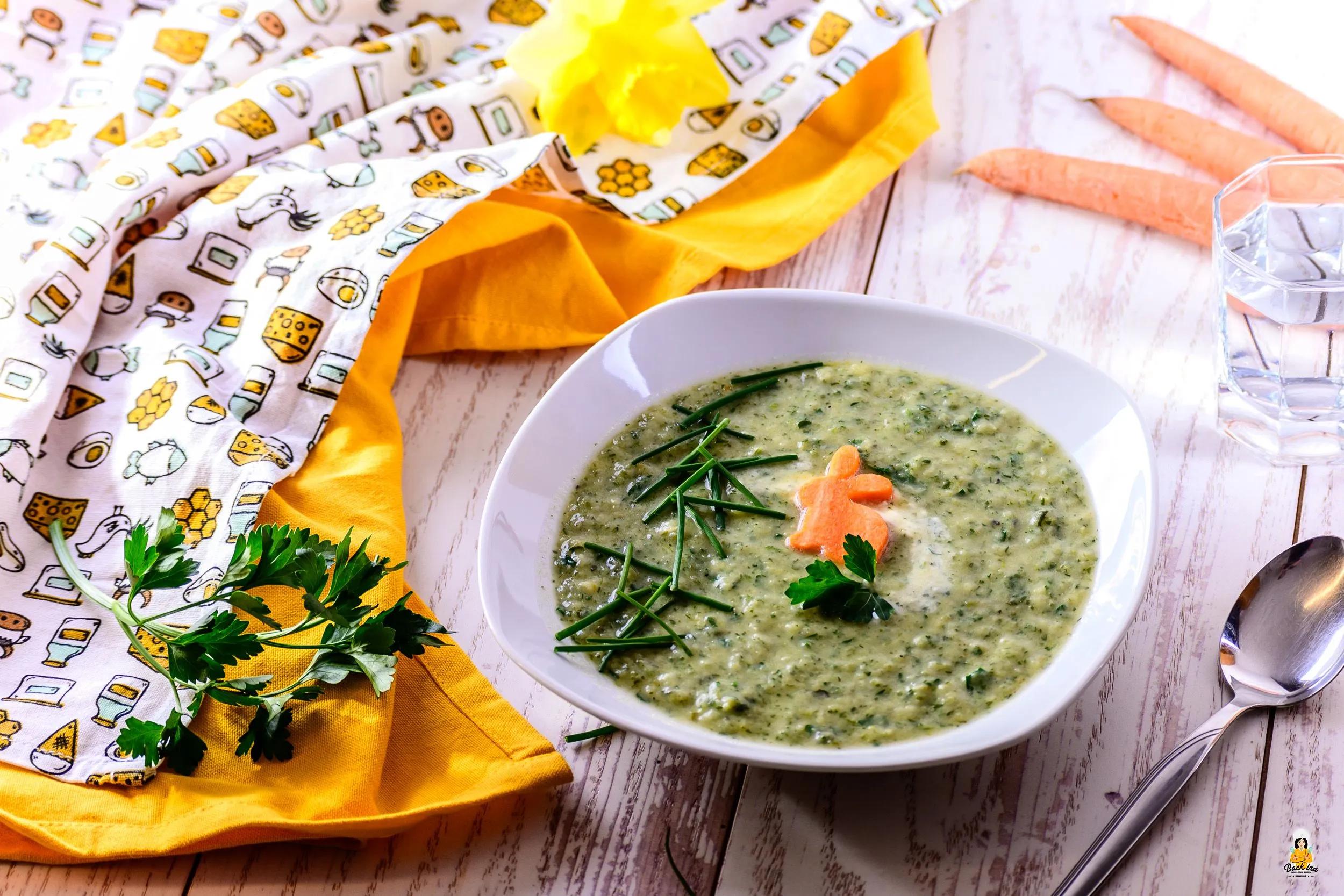 Kräuter-Suppe als Vorspeise zu Ostern - BACKINA