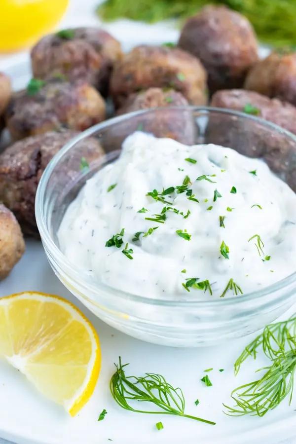 Easy Greek Tzatziki Sauce Recipe - Evolving Table
