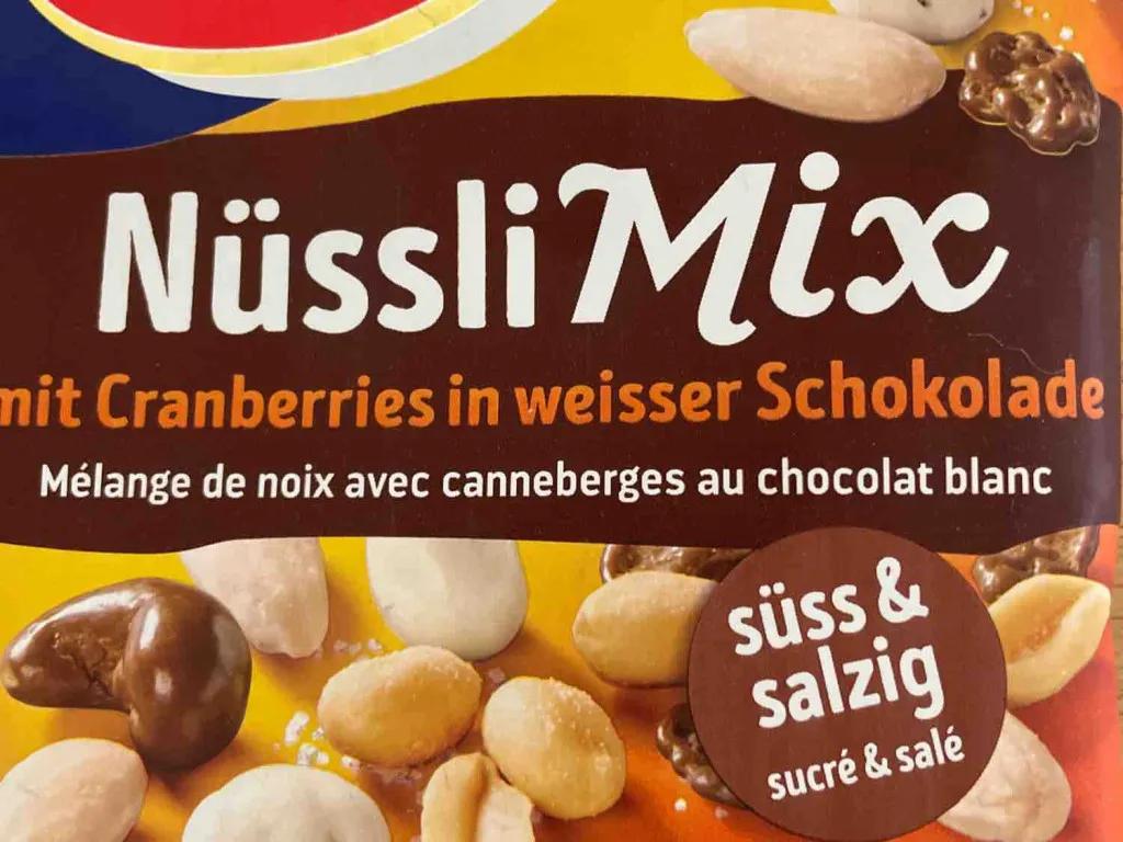 Ültje, Nüssli Mix, mit Cranberries in weisser Schokolade Kalorien ...