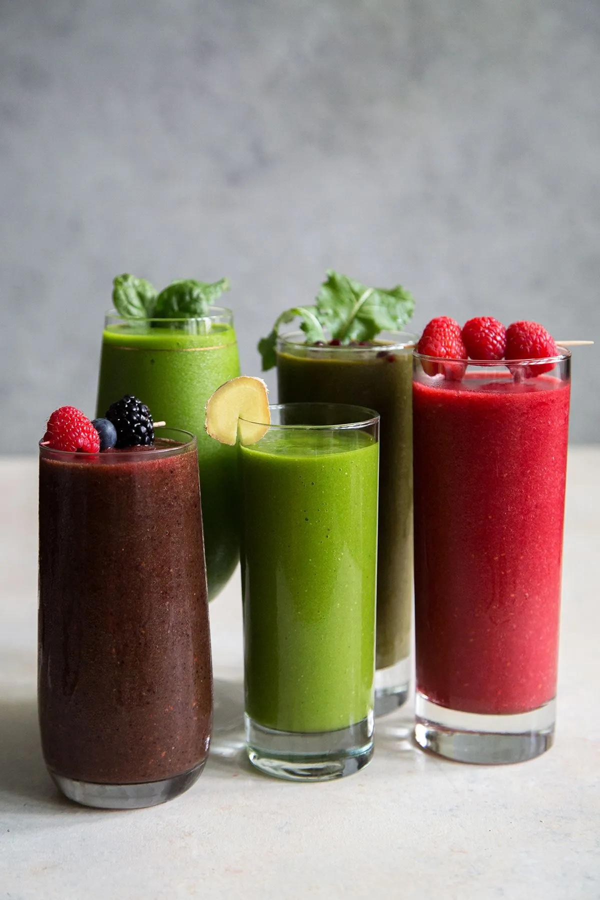 5 Fruit and Veggie Smoothies | Recipe | Veggie smoothies, Healthy ...
