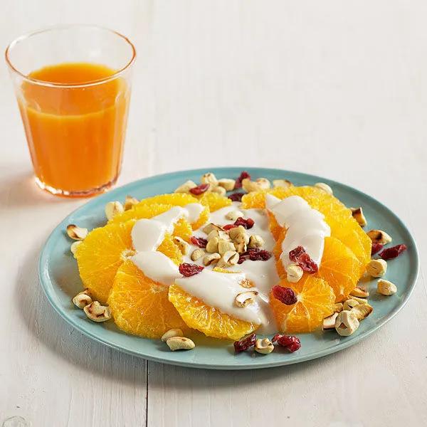 Orangenteller mit Ahornsirup Rezept | Küchengötter