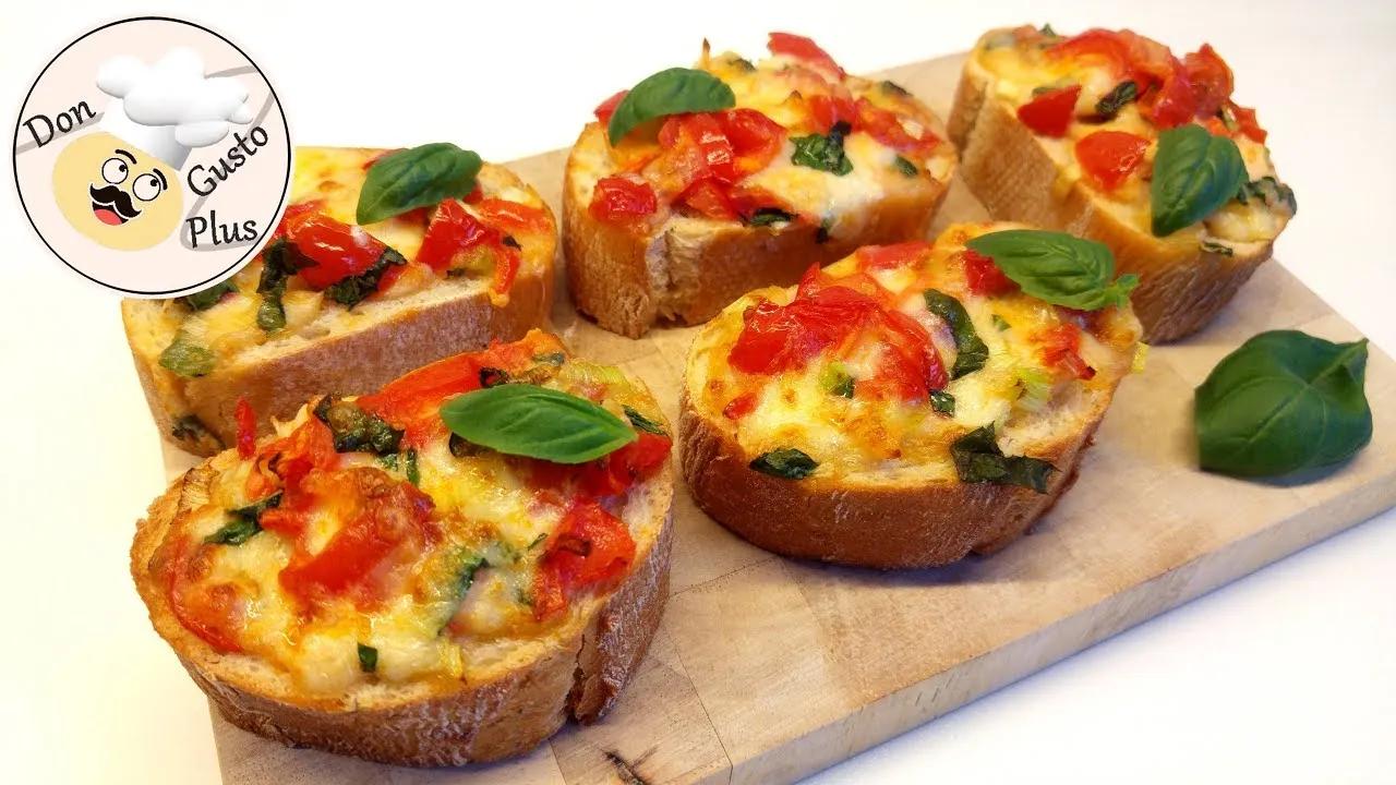 Brot mit Tomate-Mozzarella überbacken || Heißluftfritteuse (Airfryer ...
