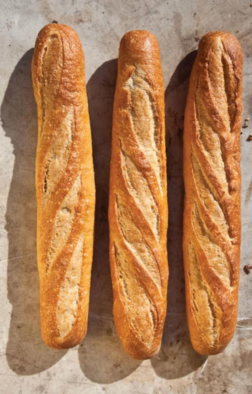 Easy Baguette Recipe for Stangenbrot: A Four Hour Bread Yeast Bread ...