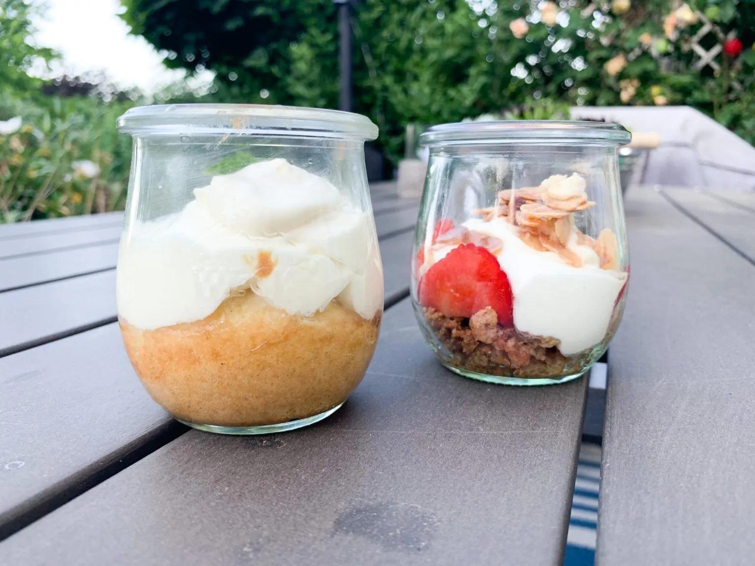 Hugo-Cupcakes im Glas - Kalinkas Blog | Rezept | Lebensmittel essen ...