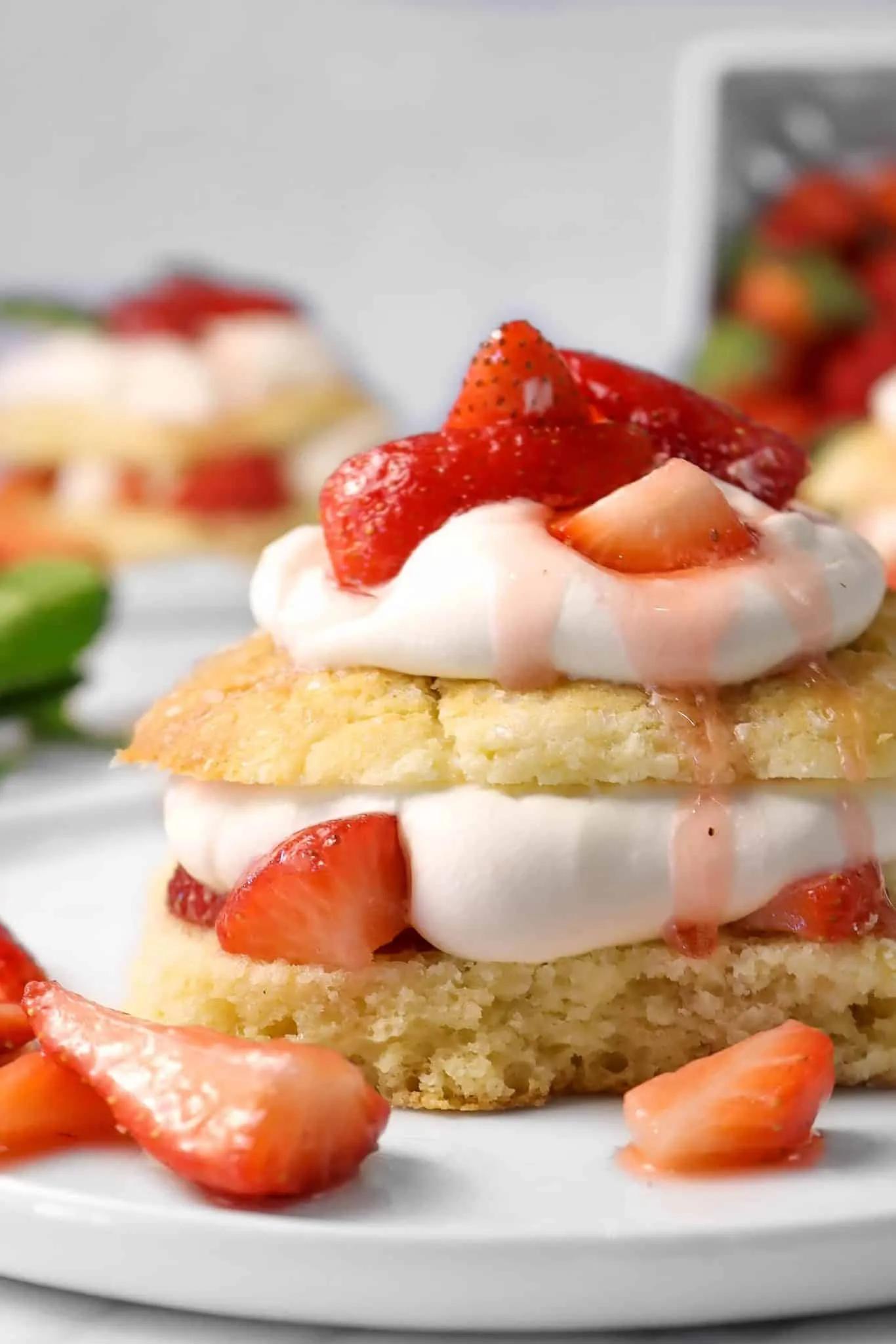 Easy Homemade Strawberry Shortcakes with Fresh Whipped Cream - Bakers Table