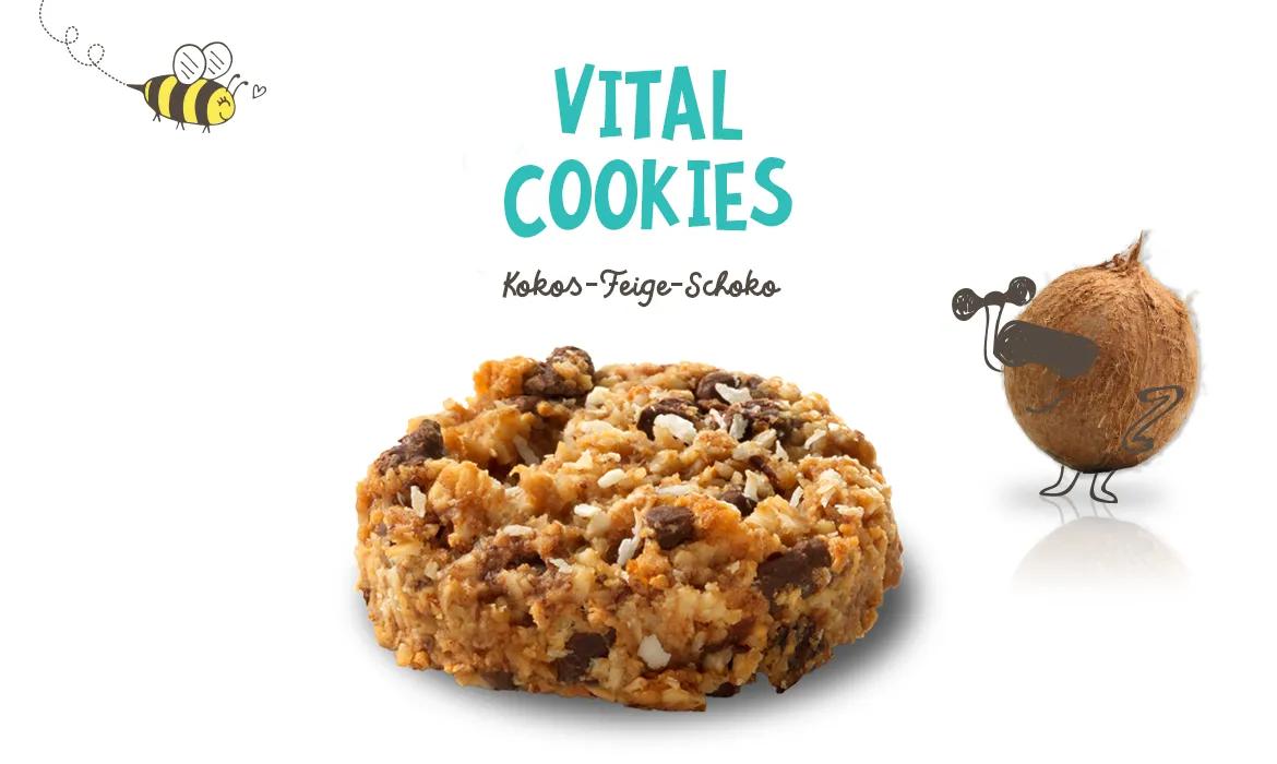 Kokos-Feige-Schoko Vital-Cookies – Nature Bakes