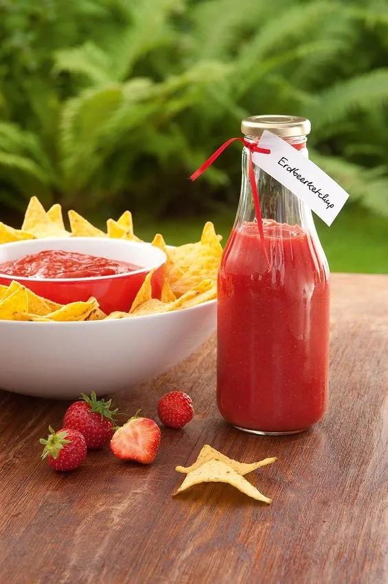 Süß-pikantes Erdbeerketchup | Recipe | Ketchup